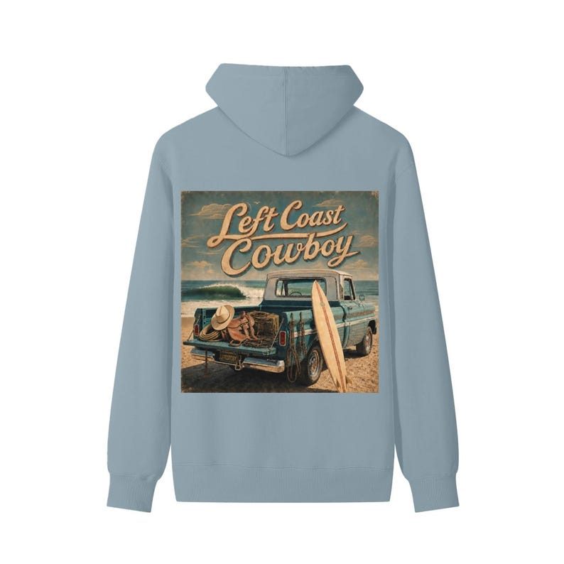 Left Coast Cowboy Beach Cotton Hoodie 12