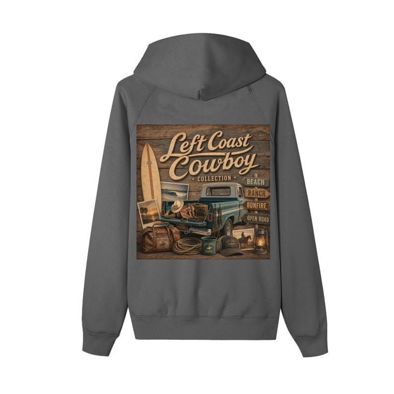 Left Coast Cowboy Collection Zip-up Fleece Hoodie 2