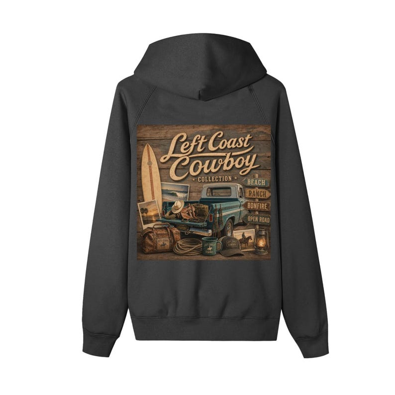 Left Coast Cowboy Collection Zip-up Fleece Hoodie 4