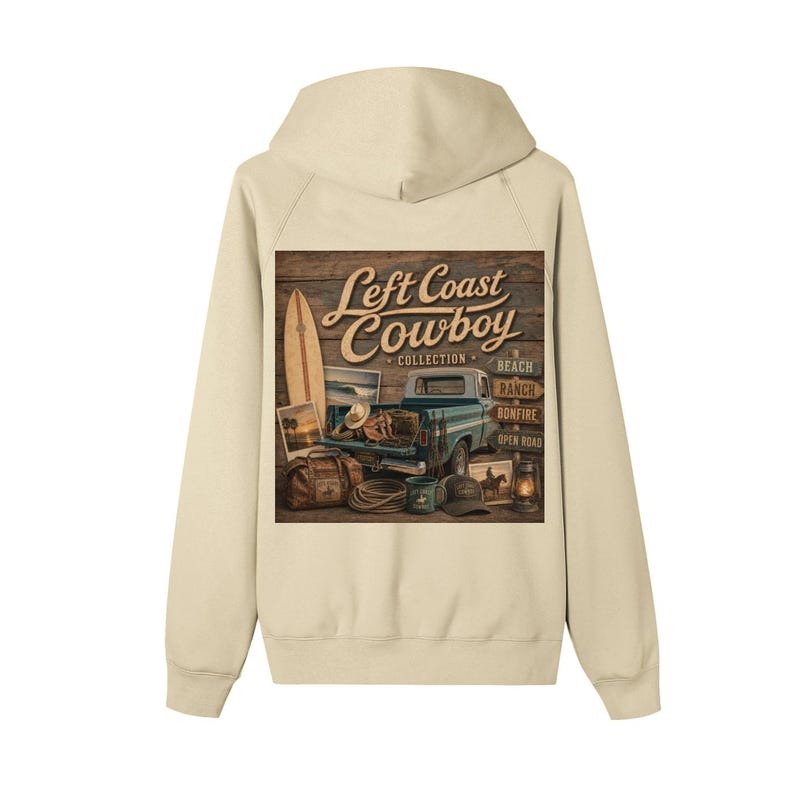 Left Coast Cowboy Collection Zip-up Fleece Hoodie 6