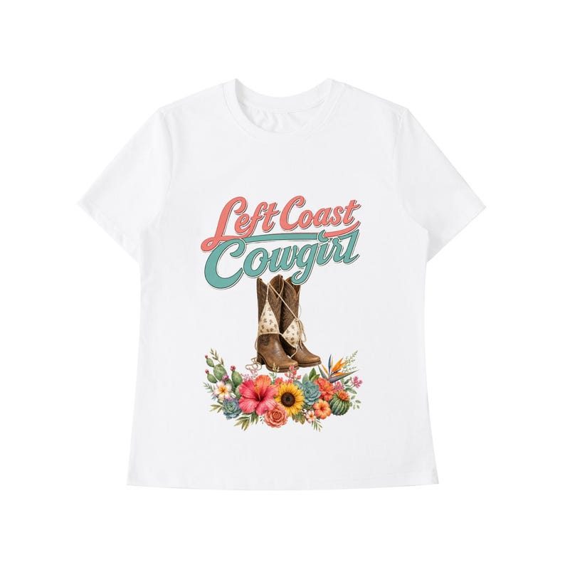 Left Coast Cowgirl Shoulder T-Shirt 3