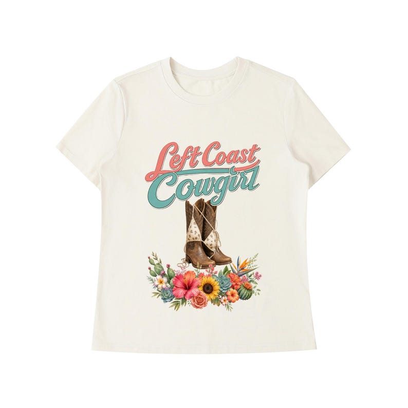 Left Coast Cowgirl Shoulder T-Shirt 5