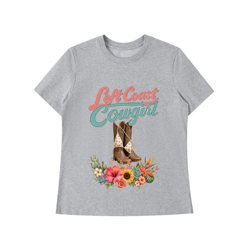 Left Coast Cowgirl Shoulder T-Shirt 9
