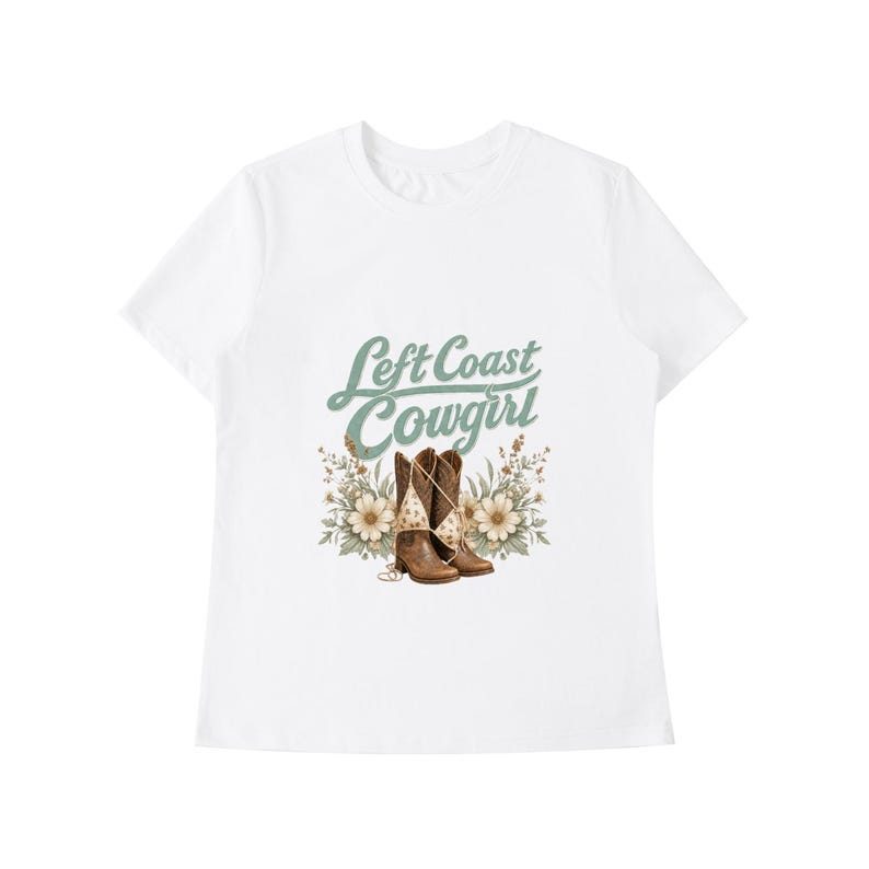 Left Coast Cowgirl Wildflower Shoulder T-Shirt 3
