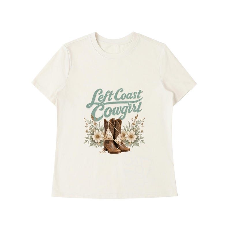 Left Coast Cowgirl Wildflower Shoulder T-Shirt 5