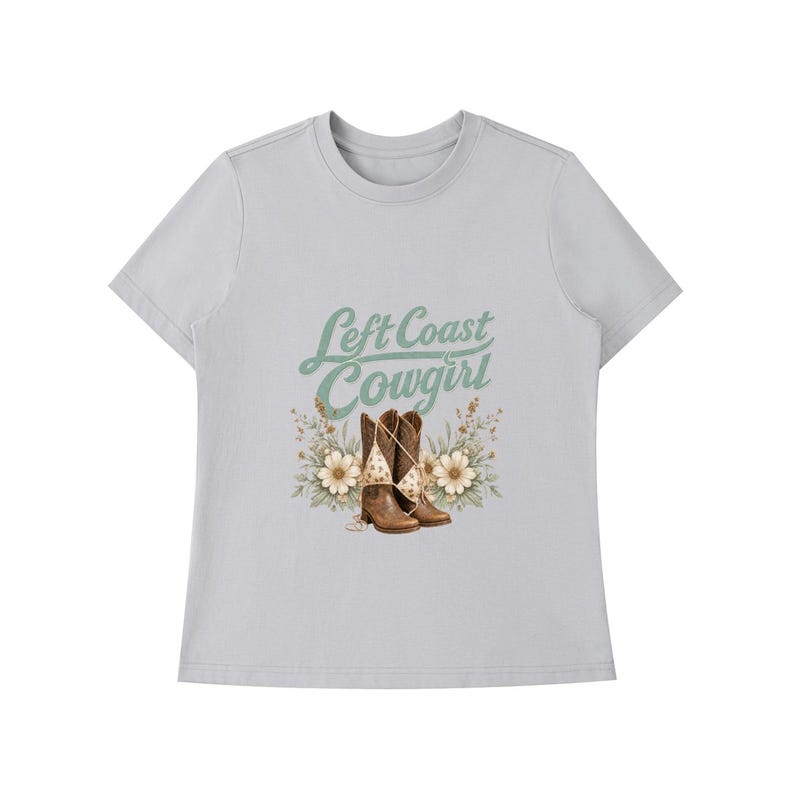 Left Coast Cowgirl Wildflower Shoulder T-Shirt 7