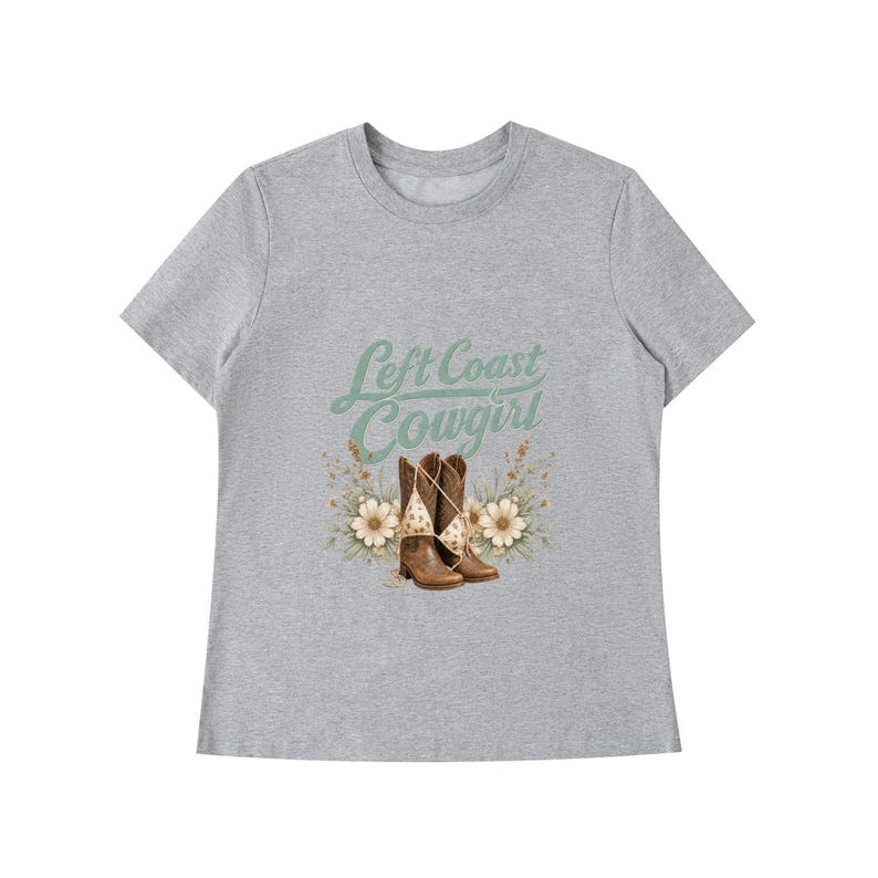 Left Coast Cowgirl Wildflower Shoulder T-Shirt 9