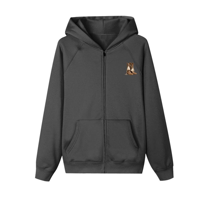 Left Coast Cowgirl Zip-up Fleece Hoodie