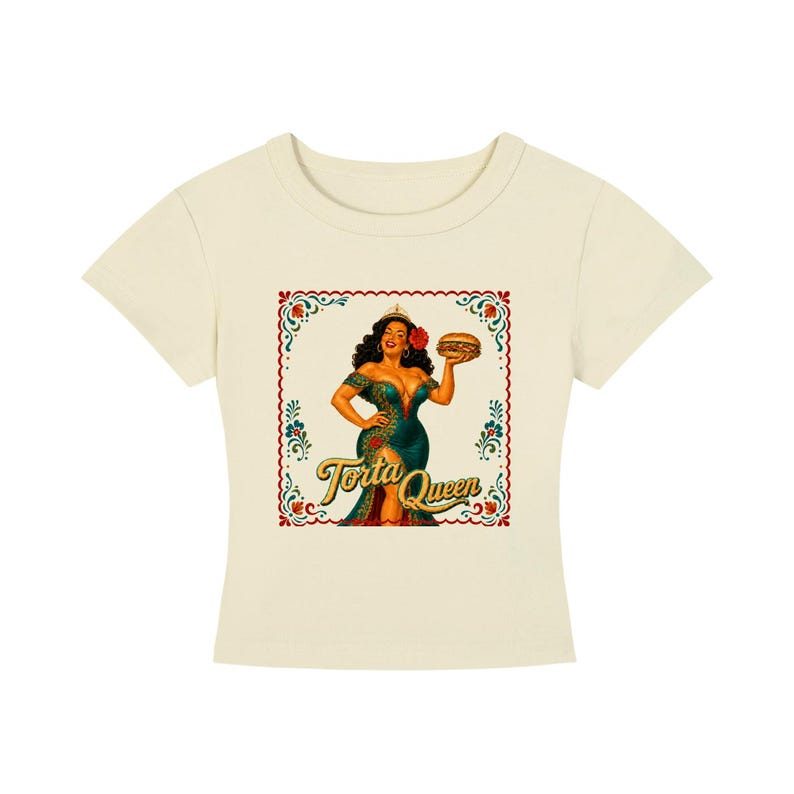 Torta Queen Women's Cropped T-Shirt 7